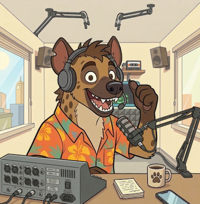 Harvey the Hyena DJ