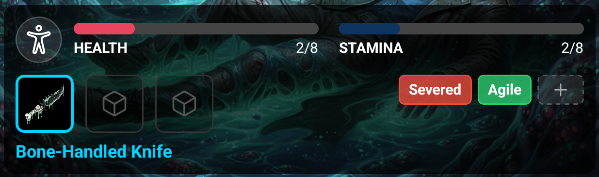 Expanded Character Bar