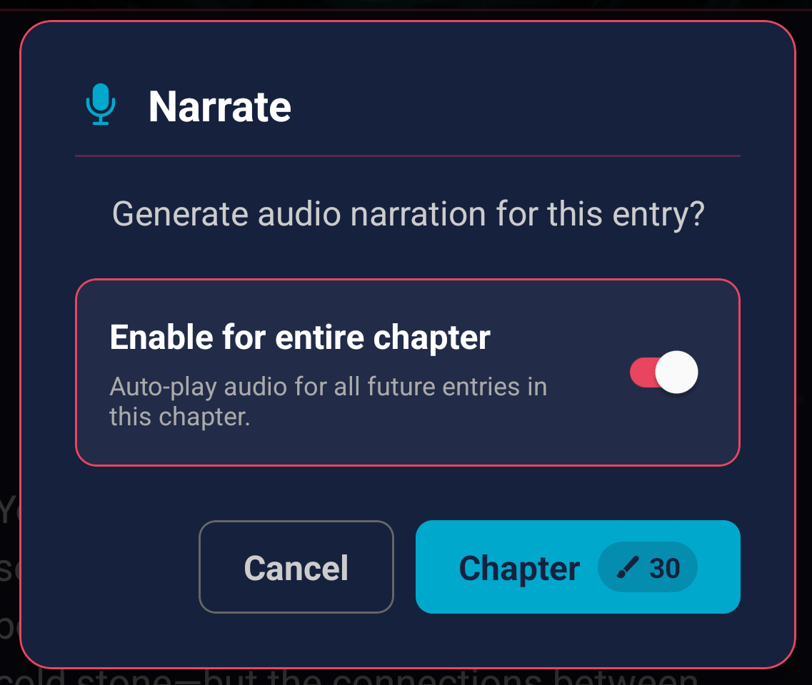 Chapter Audio Playback